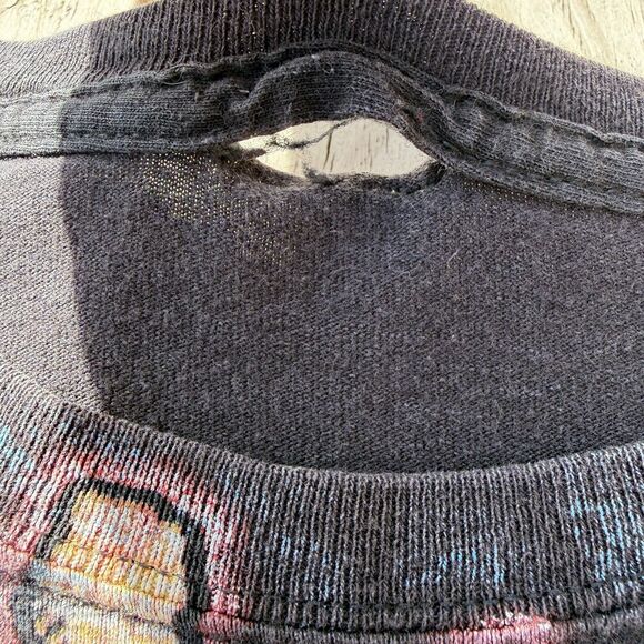 Vintage 00s Slipknot All Over Print Band Music Tour T-Shirt FLAWS - Picture 6 of 16